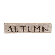 Welcome Autumn Green Truck Blocks (Set of 3)