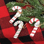 Wooden Candy Cane Clip  (3 Count Assortment)