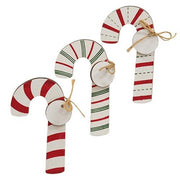 Wooden Candy Cane Clip  (3 Count Assortment)