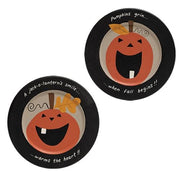 Pumpkins Grin Plate  (2 Count Assortment)