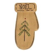 Primitive Wooden Christmas Magnets (Set of 3)
