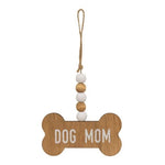 Dog Mom Beaded Bone Ornament  (3 Count Assortment)
