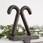 Cast Iron Candy Canes Stocking Holder