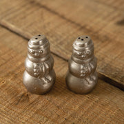 Polished Snowmen Salt and Pepper Shakers