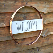 Welcome Rustic Metal Sign