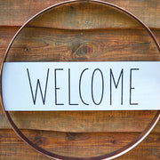 Welcome Rustic Metal Sign