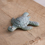 Decorative Verdigris Sea Turtle - Box of 4