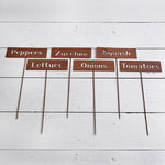 Set of Six Rustic Plant Markers
