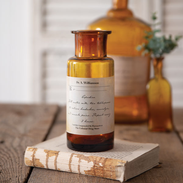 Antique-Inspired Apothecary Bottle - Capudine - Thumbnail 3