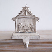 Cast Iron Nativity Stocking Holder