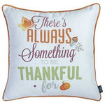 Set of 2 18" Fall Thanksgiving Gingham Throw Pillow Cover in Multicolor