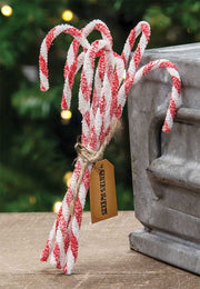 Sparkle Chenille Candy Canes (Set of 6)