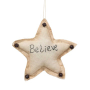 Believe Star Ornament