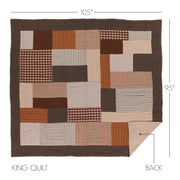 Rory King Quilt 105Wx95L