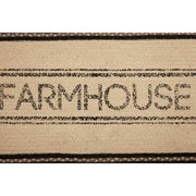 Sawyer Mill Charcoal Creme Farmhouse Jute Runner 13x36