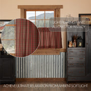 Tartan Red Plaid Tier Set of 2 L24xW36