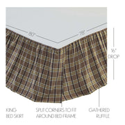 Wyatt King Bed Skirt 78x80x16