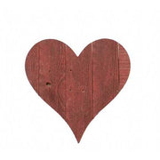 12" Farmhouse Red Wooden Heart