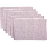 Ashton Burgundy Ribbed Placemat Set of 6 12x18