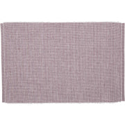 Ashton Burgundy Ribbed Placemat Set of 6 12x18