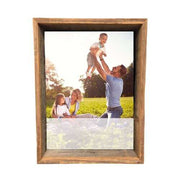 8" x 8" Rustic Farmhouse Gray Wood shadow box Frame