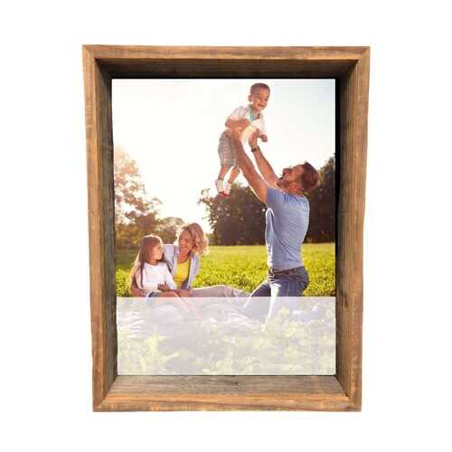 8" x 10" Rustic Farmhouse Gray Shadow Box Frame