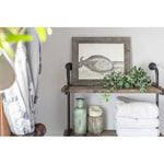 10" x 10" Rustic Farmhouse Gray Wood Frame