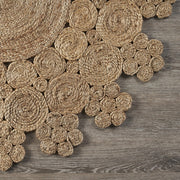 Dazzling Concentric Natural Boutique Jute Rug