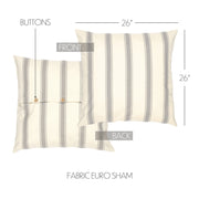 Grace Fabric Euro Sham 26x26