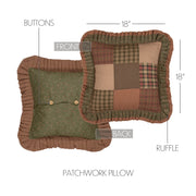 Crosswoods Patchwork Pillow 18x18