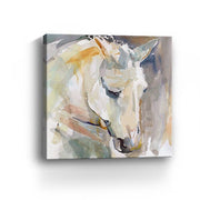 20" x 20" Abstract Watercolor Horse Canvas Wall Art