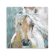 40" Whimsical Horse Canvas Wall Art