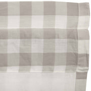 Annie Buffalo Grey Check Short Panel Set of 2 63x36