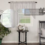 Annie Buffalo Grey Check Swag Set of 2 36x36x16