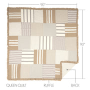 Grace Queen Quilt 90Wx90L