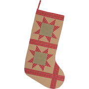 Dolly Star Tan Patch Stocking 12x20