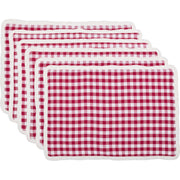 Emmie Red Placemat Set of 6 12x18