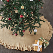 Greetings Jute Burlap Tan Tree Skirt 48