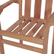 vidaXL Stackable Patio Chairs 2 pcs Solid Teak Wood