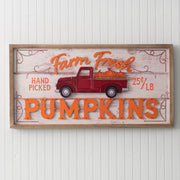 Farm Fresh Pumpkins Wall Sign