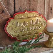 Jingle Bell Sleigh Rides Plaque