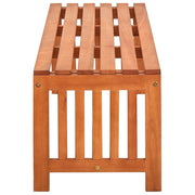 vidaXL Patio Bench 51.2" Solid Eucalyptus Wood