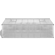 vidaXL Greenhouse Aluminum 189.4"x98.4"x76.8" 827.8 ft