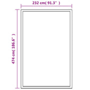 vidaXL Greenhouse Aluminum 189.4"x98.4"x76.8" 827.8 ft