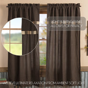 Kettle Grove Short Panel with Attached Valance Block Border Set of 2 63x36