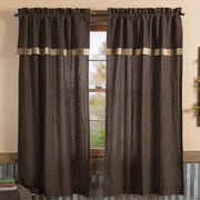 Kettle Grove Short Panel with Attached Valance Block Border Set of 2 63x36