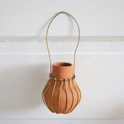Mini Terra Cotta Hanging Vase