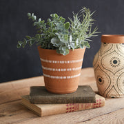 Mojave Hand Painted Terra Cotta Pot