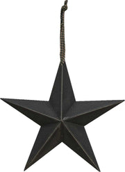 Black Hanging Star - 8"