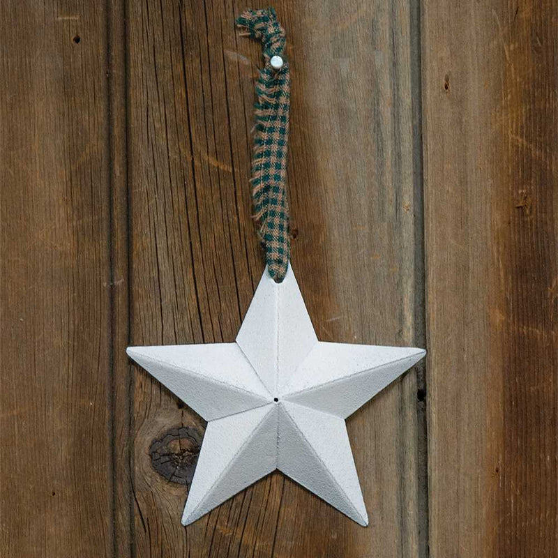 White Hanging Star - 3.75"